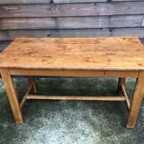 Solid oak farm table