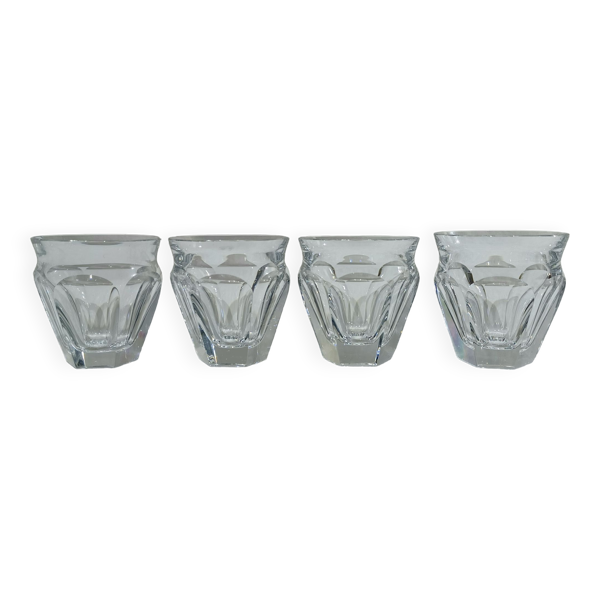 Ensemble de 4 gobelets à liqueur Baccarat