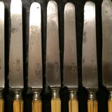Set of 7 steel blade knives