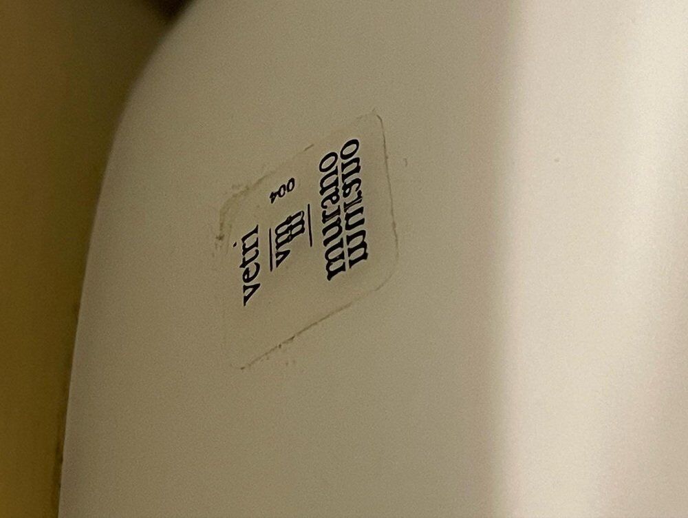 Murano Glass Egg Shaped Table Lamps, 1980s, Set of 2