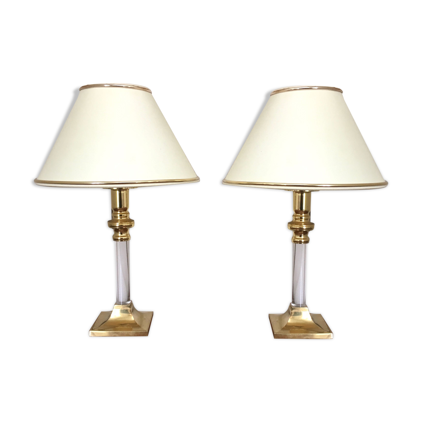 Pair of bedside lamps 80s