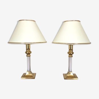 Pair of bedside lamps 80s
