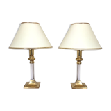 Pair of bedside lamps 80s