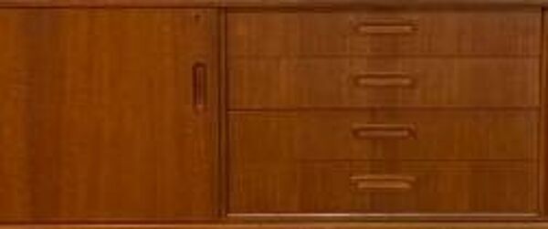 Enfilade scandinave vintage, enfilade en teck des an