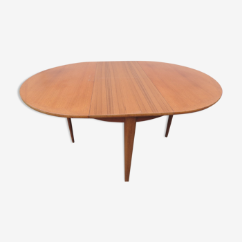 Round table teak scandinavian style 1970