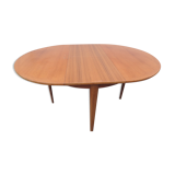 Round table teak scandinavian style 1970