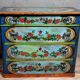 Italian chest of drawers from the Lombardy region in lacquered and painted wood circa 1850