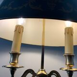 Lucien Gau's gilded bronze water bottle lamp Directoire style, 20th century