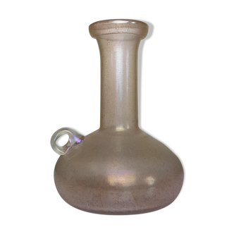 Vase style art nouveau rose saumon irisé