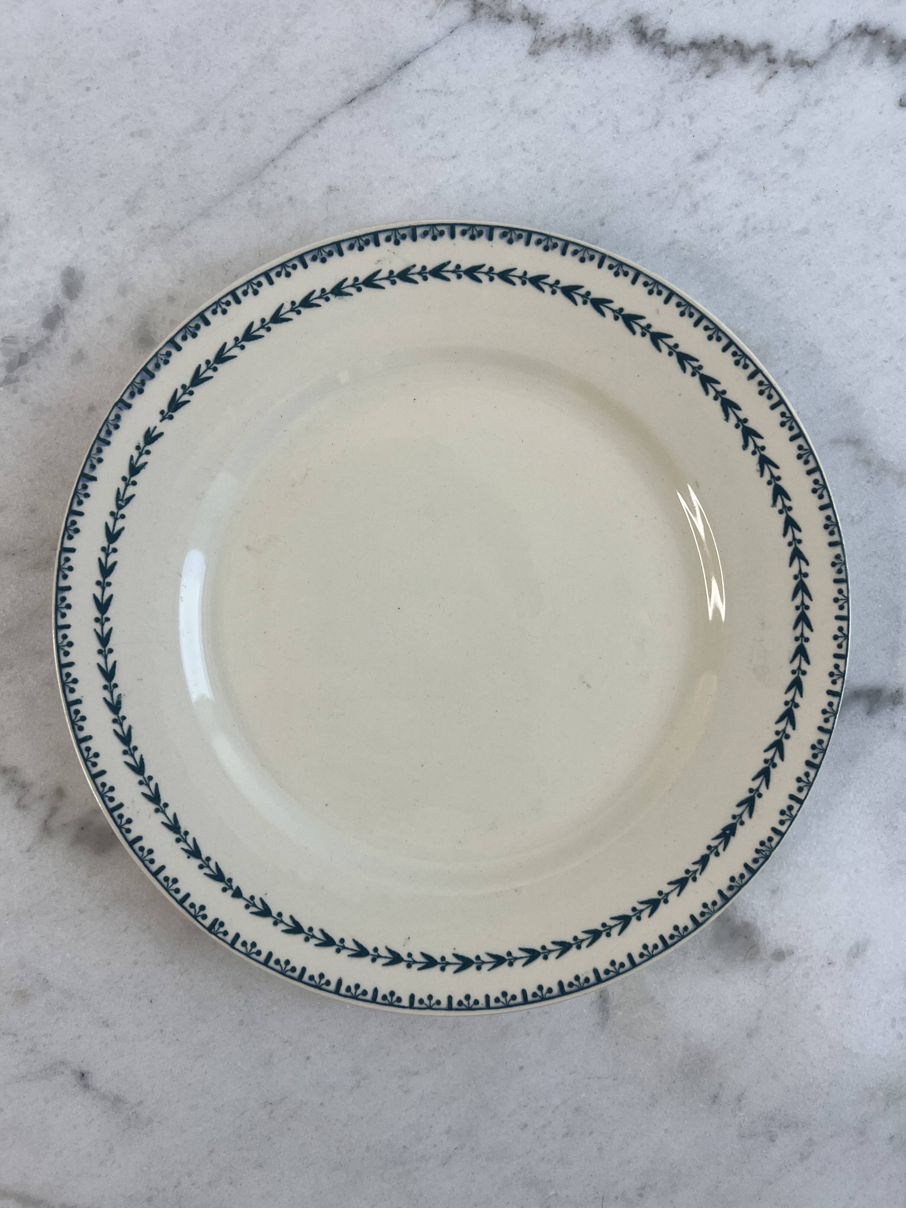 Iron earth flat plate Sarreguemines Carlos