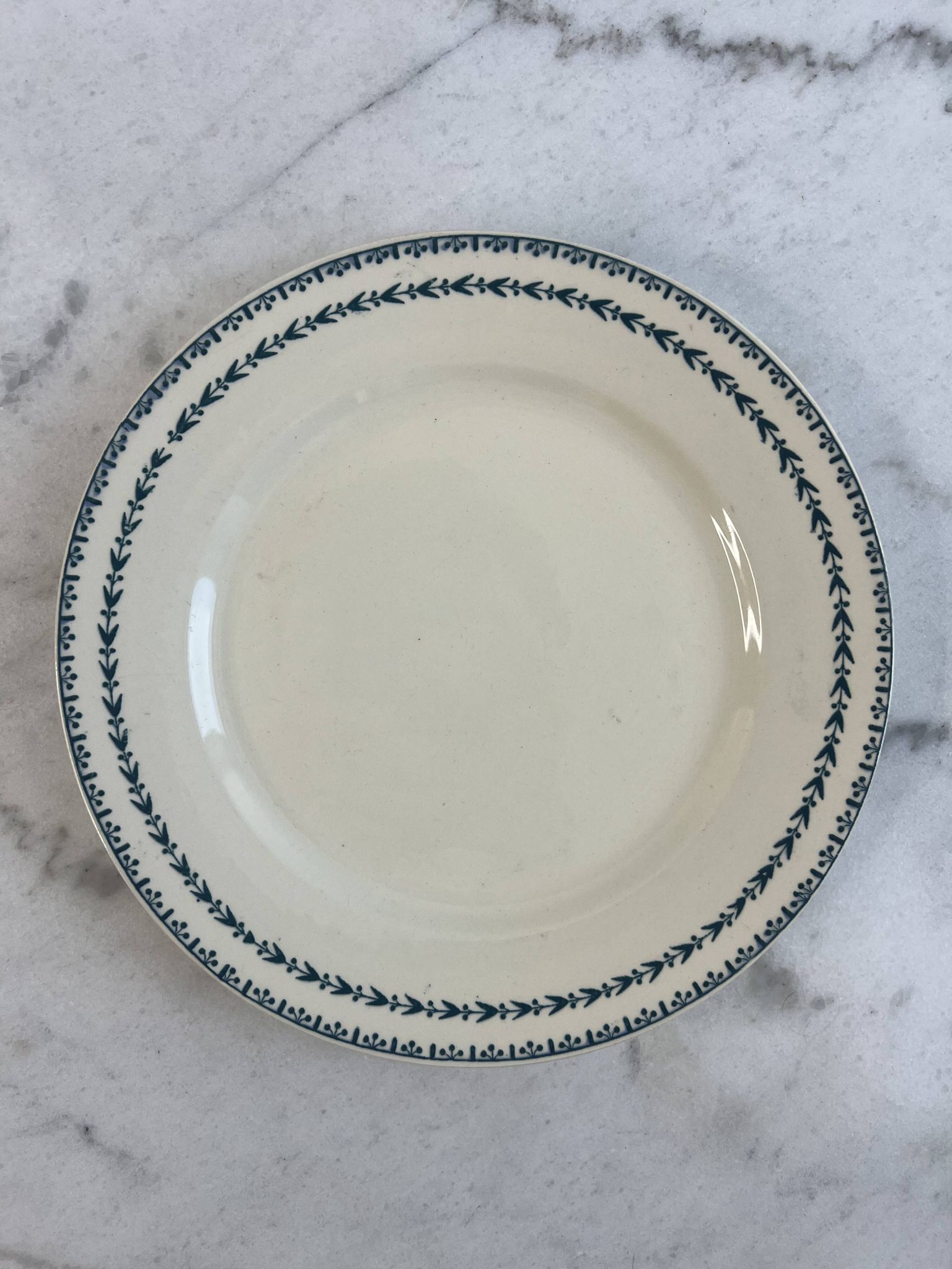 Terre de fer assiette plate Sarreguemines Carlos