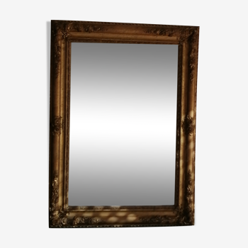 Ancien miroir doré - 78x57cm