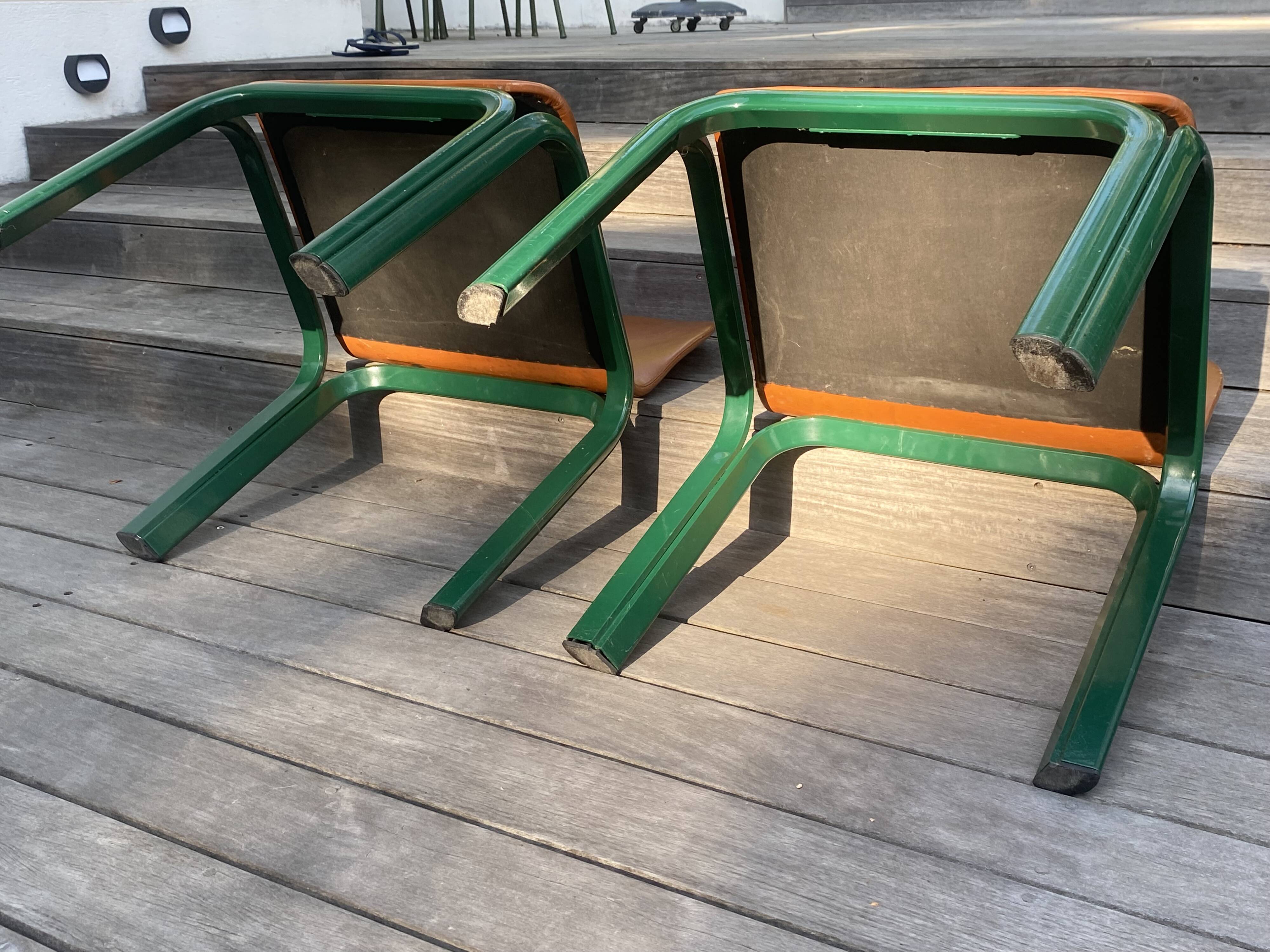 4 chairs model Orsay Gae Aulenti 1975