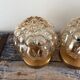 Pair of Scandinavian golden globe wall lights