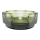 Art Deco Caddy, Olivine Crystal, Moser, Czechoslovakia, 1930s