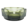 Art Deco Caddy, Olivine Crystal, Moser, Czechoslovakia, 1930s