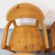 Set of 6 vintage Scandinavian armchairs by Rainer Daumiller in pine from the 1960s.