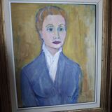 Painting by Jean Micoine - Oil on framed panel - 1953