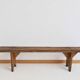 Paire de bancs de ferme en bois massif