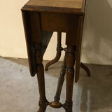 Napoleon iii walnut shutter table with marquetry villa massena nineteenth era