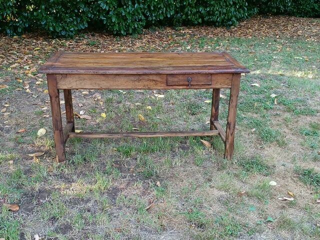 Old farmhouse table late 19th century in solid oak