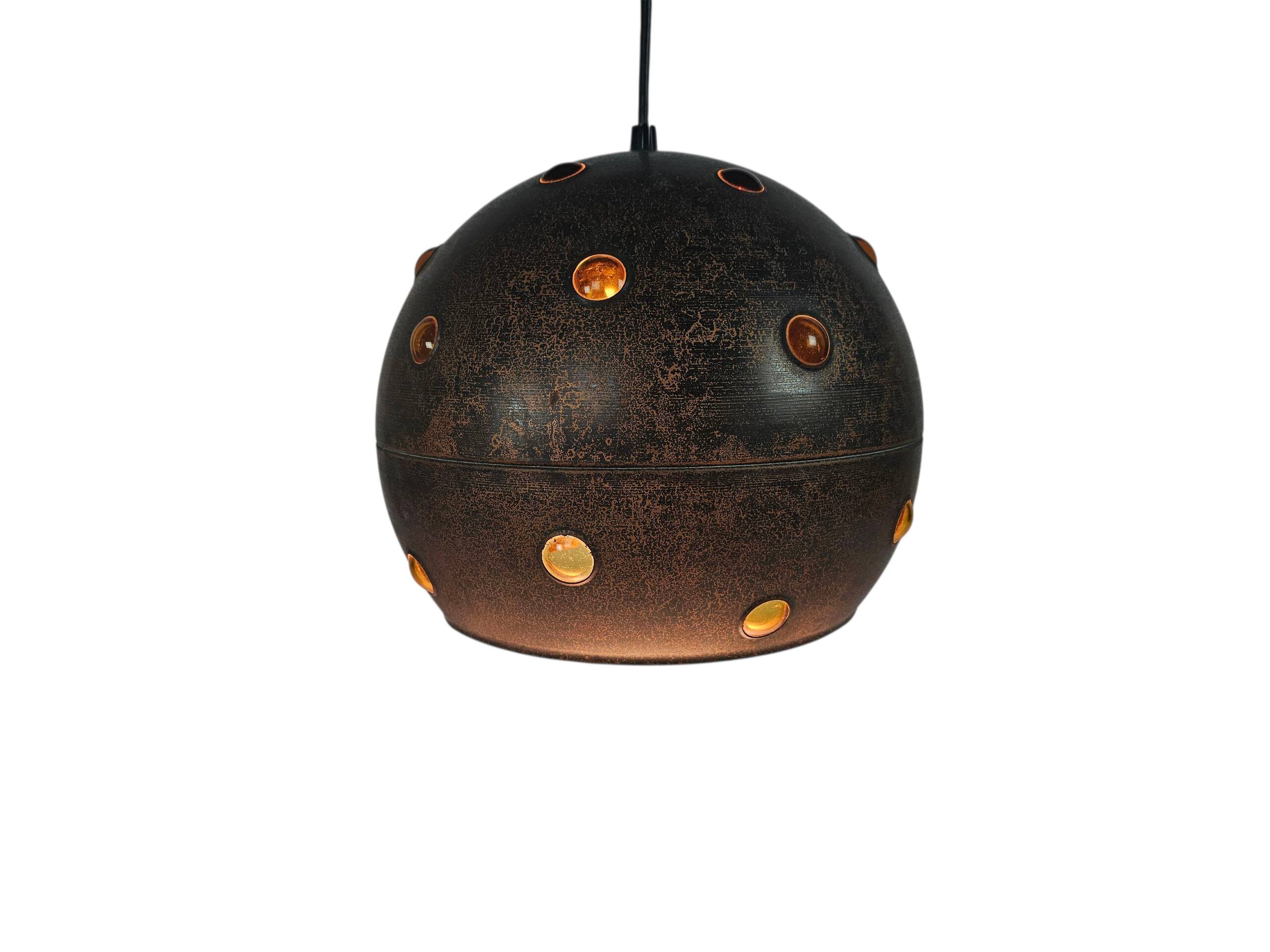 Raak Amsterdam - Nanny Still McKinney - Lampe suspendue en cuivre - Années 60