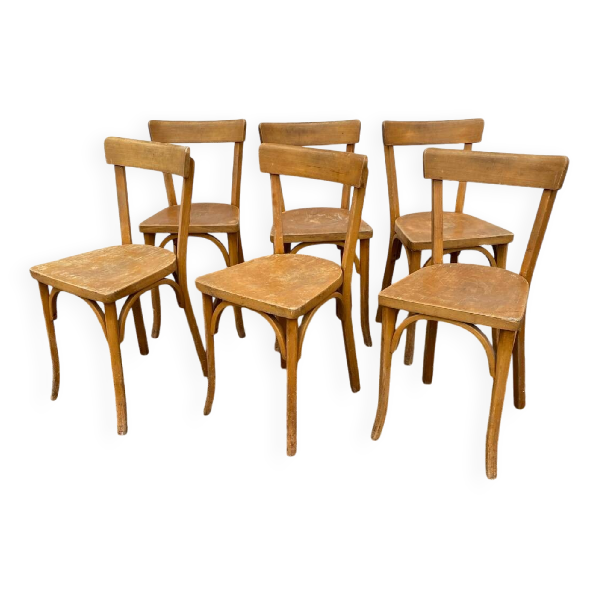 Set de 6 chaises baumann bistrot