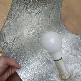 Handcrafted metal lamp, 1970s.