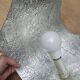 Lampe artisanale en métal, années 70