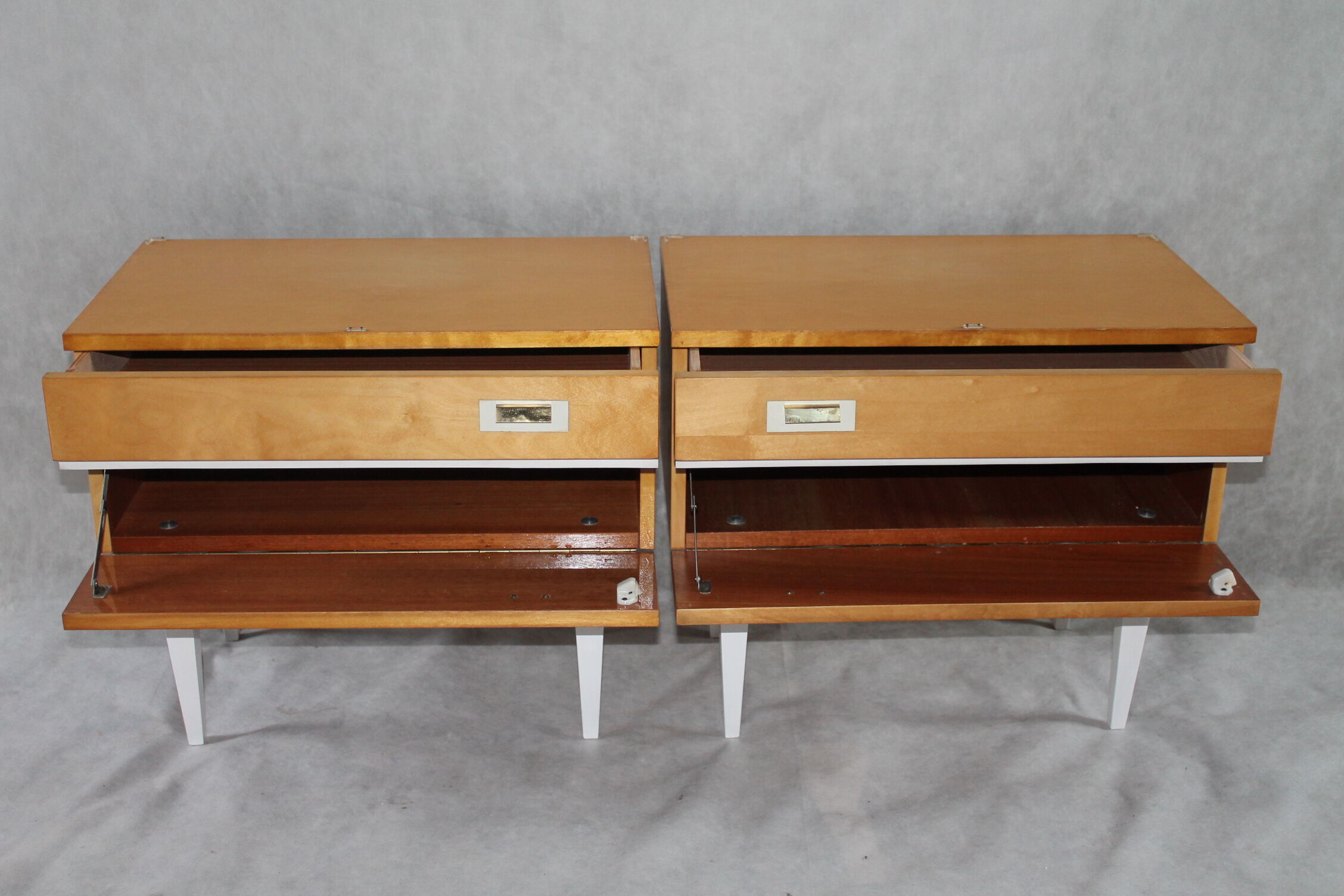 Pair of bedside tables, Germany, 1970s.