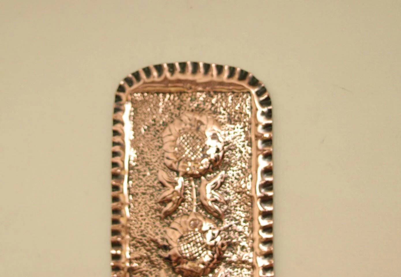 Single mid-century Swedish copper sconce