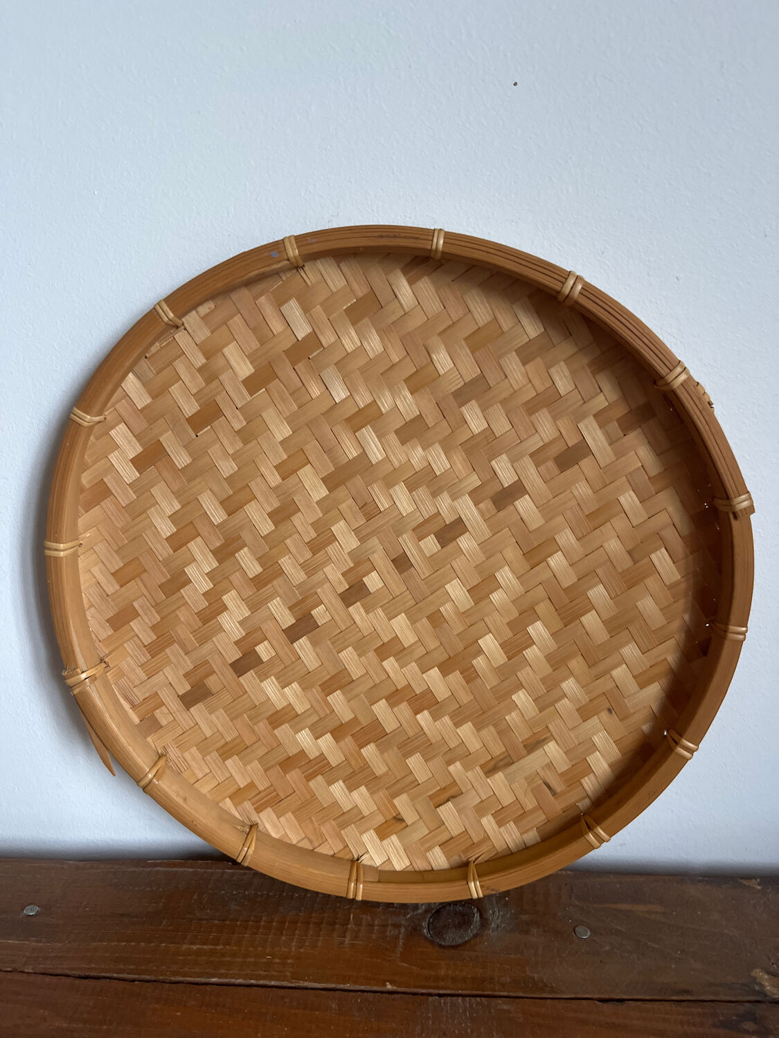 Rattan tray