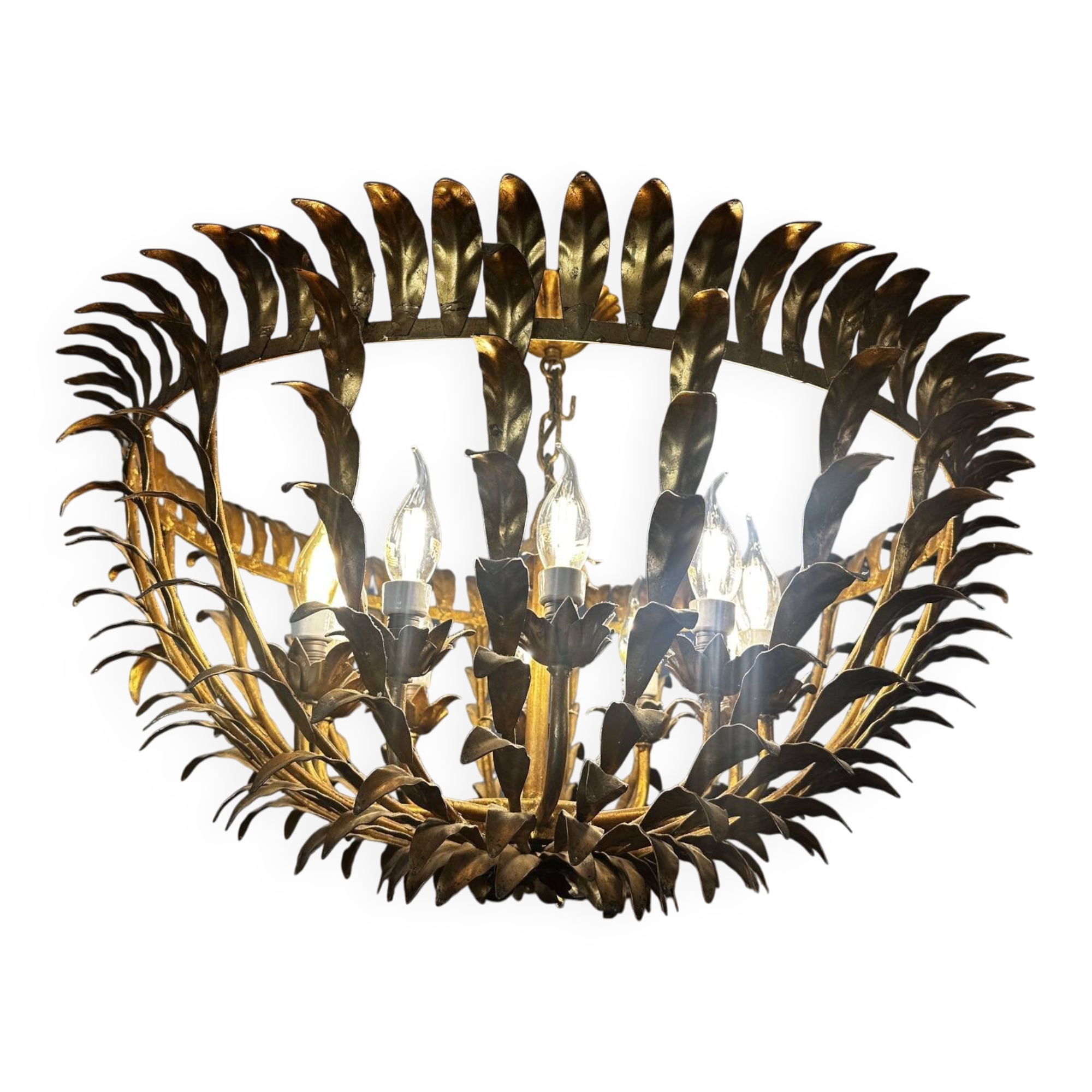 Brass chandelier 1960