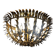 Brass chandelier 1960