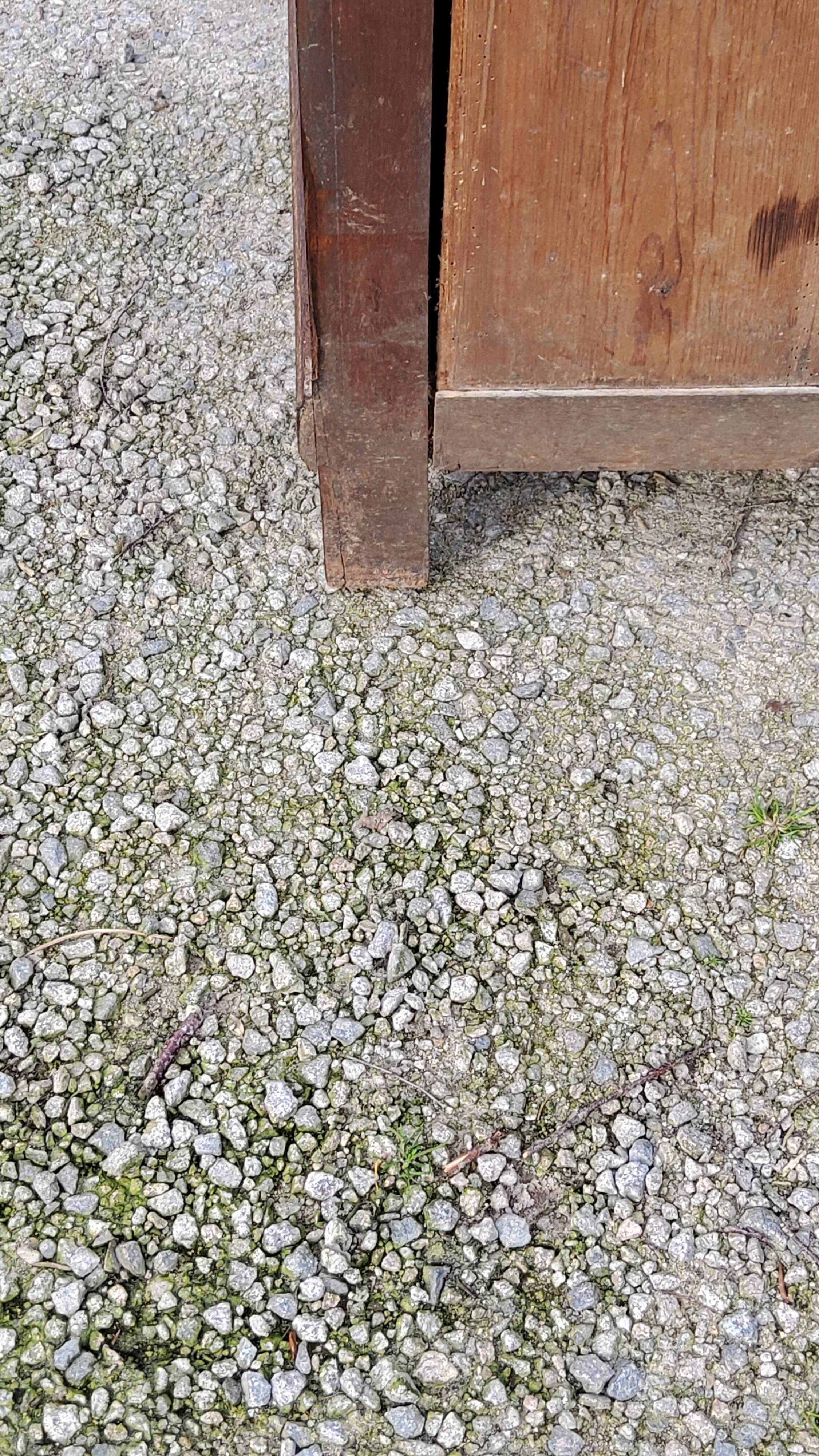 Parisian sideboard in solid oak and solid poplar early 20th century
