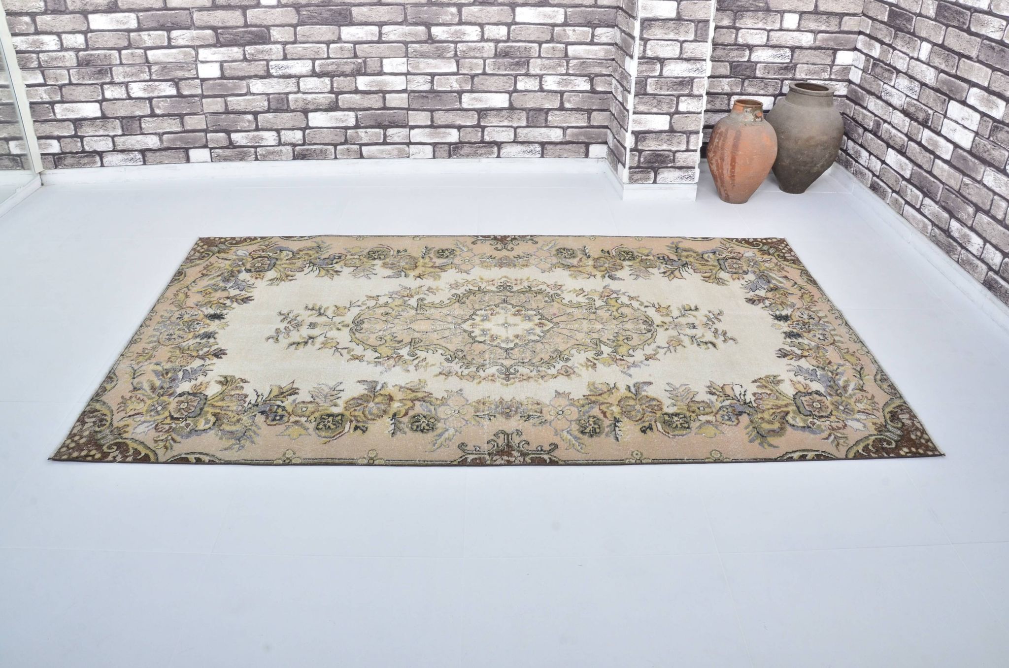 Oushak Turkish Vintage Rug sku 3100