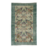 Turkish Anatolian Handmade Vintage Area Rug 194 cm x 109 cm