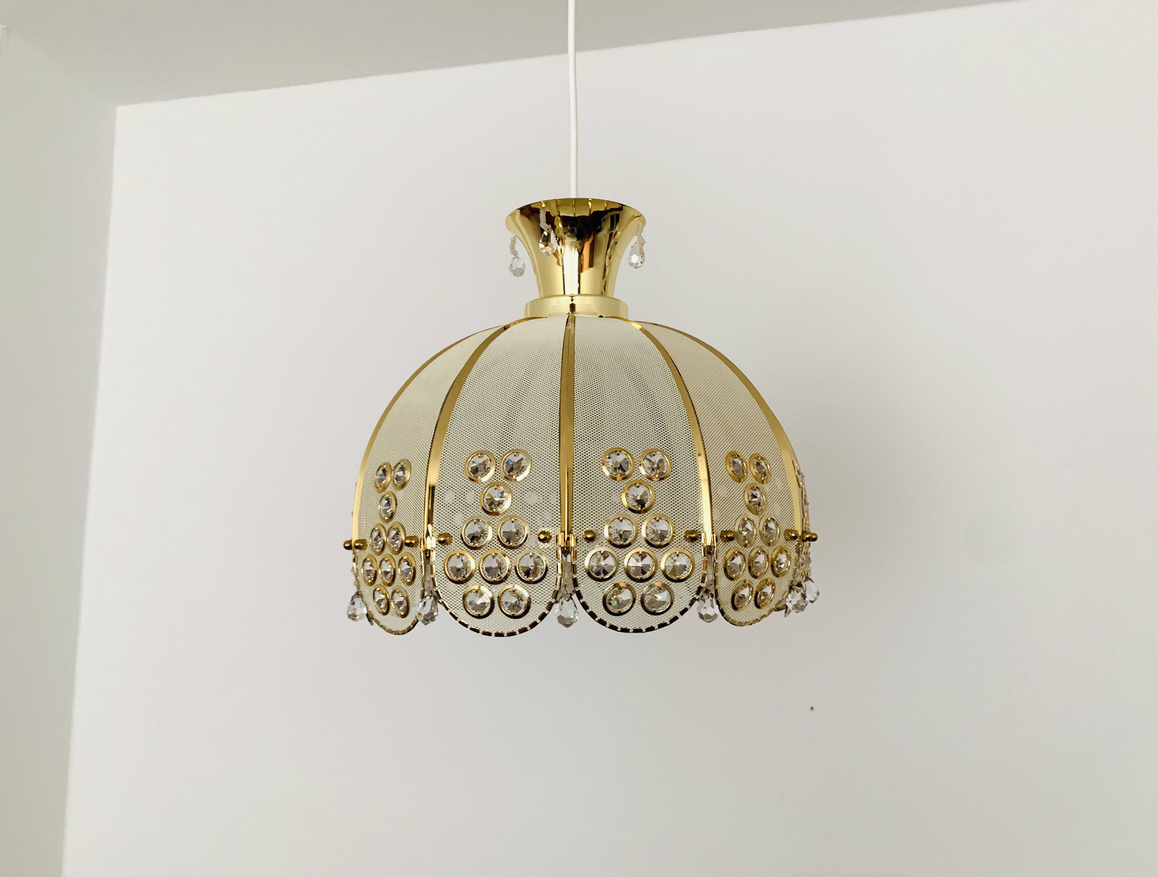 Suspension en verre cristal