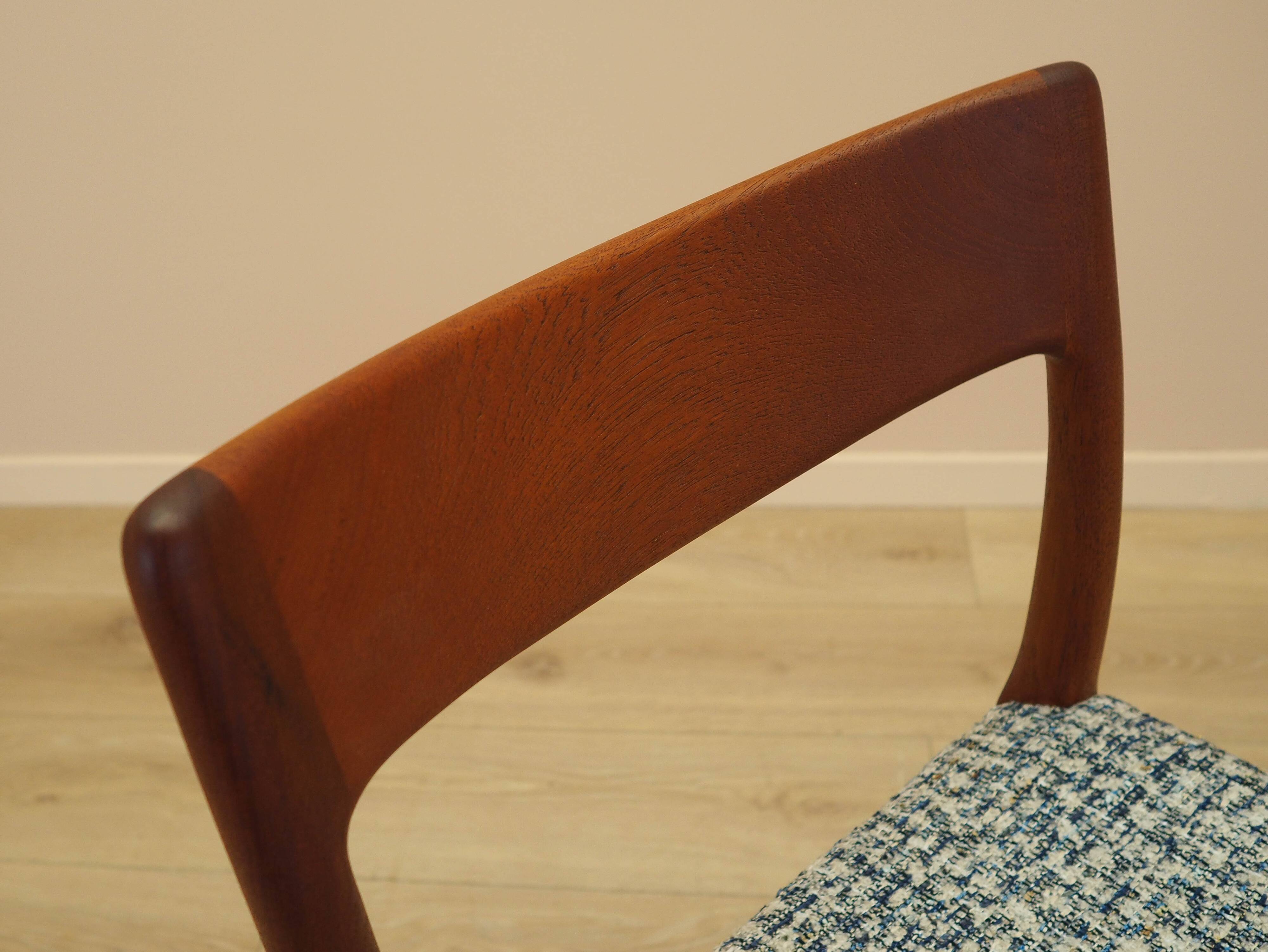 Teak chair, Danish design, 1960s, manufacturer: EMC Möbler