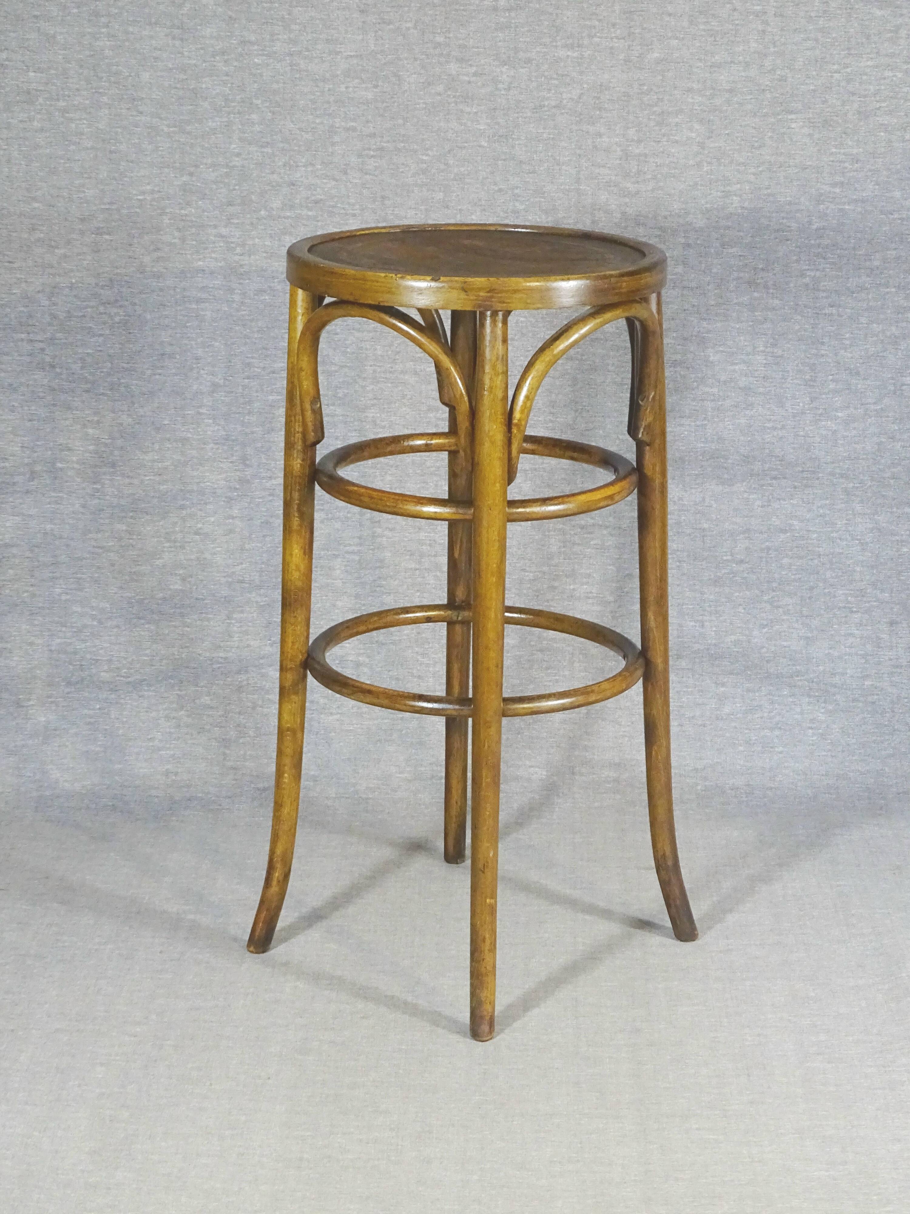 Bistro stool by Baumann No. 96 - 1930 - Art Nouveau seat -