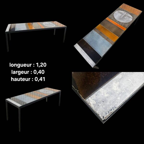 Table basse en céramique  de Roger Capron