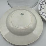 Set of 10 Nuneville flat and soup plates from 1890