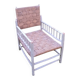 Rope-woven wooden armchair
