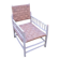 Rope-woven wooden armchair