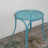 Wrought iron garden stool