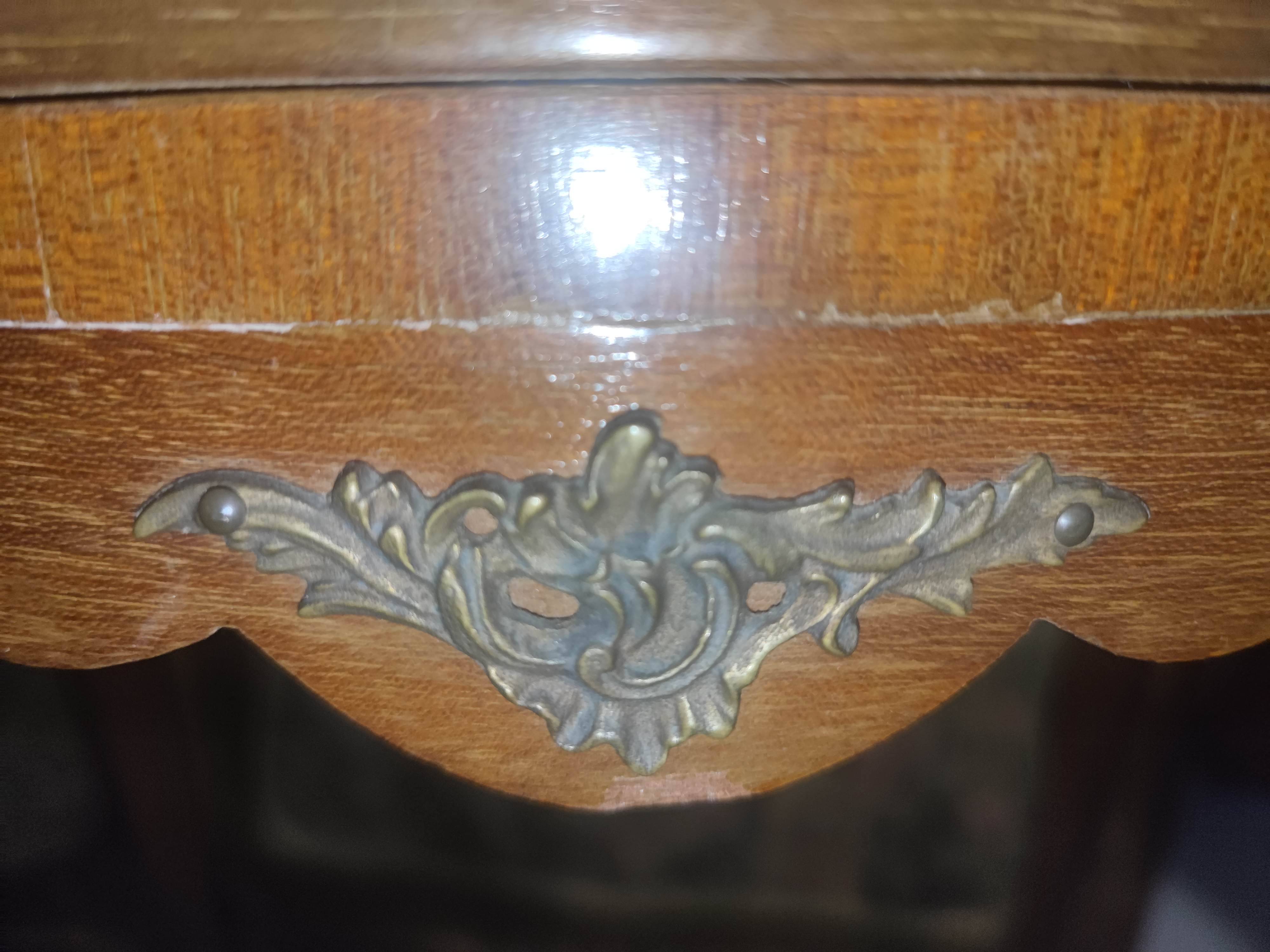 Paire de chevet style Louis xv marqueté
