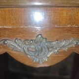 Pair of Louis XV style marquetry bedside tables