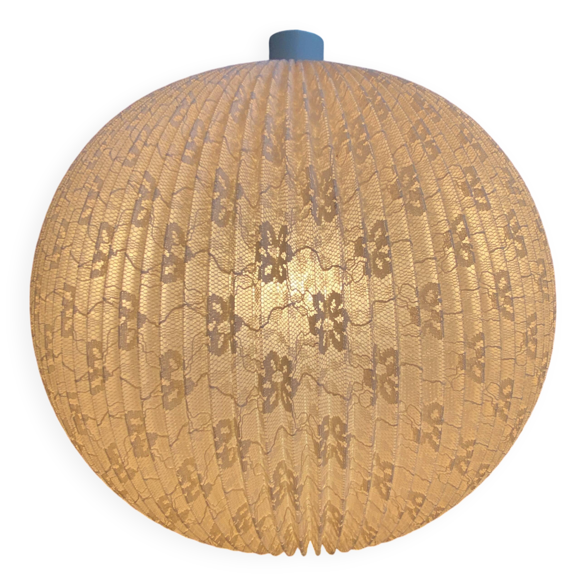 Plisee round hanging lamp 1960s