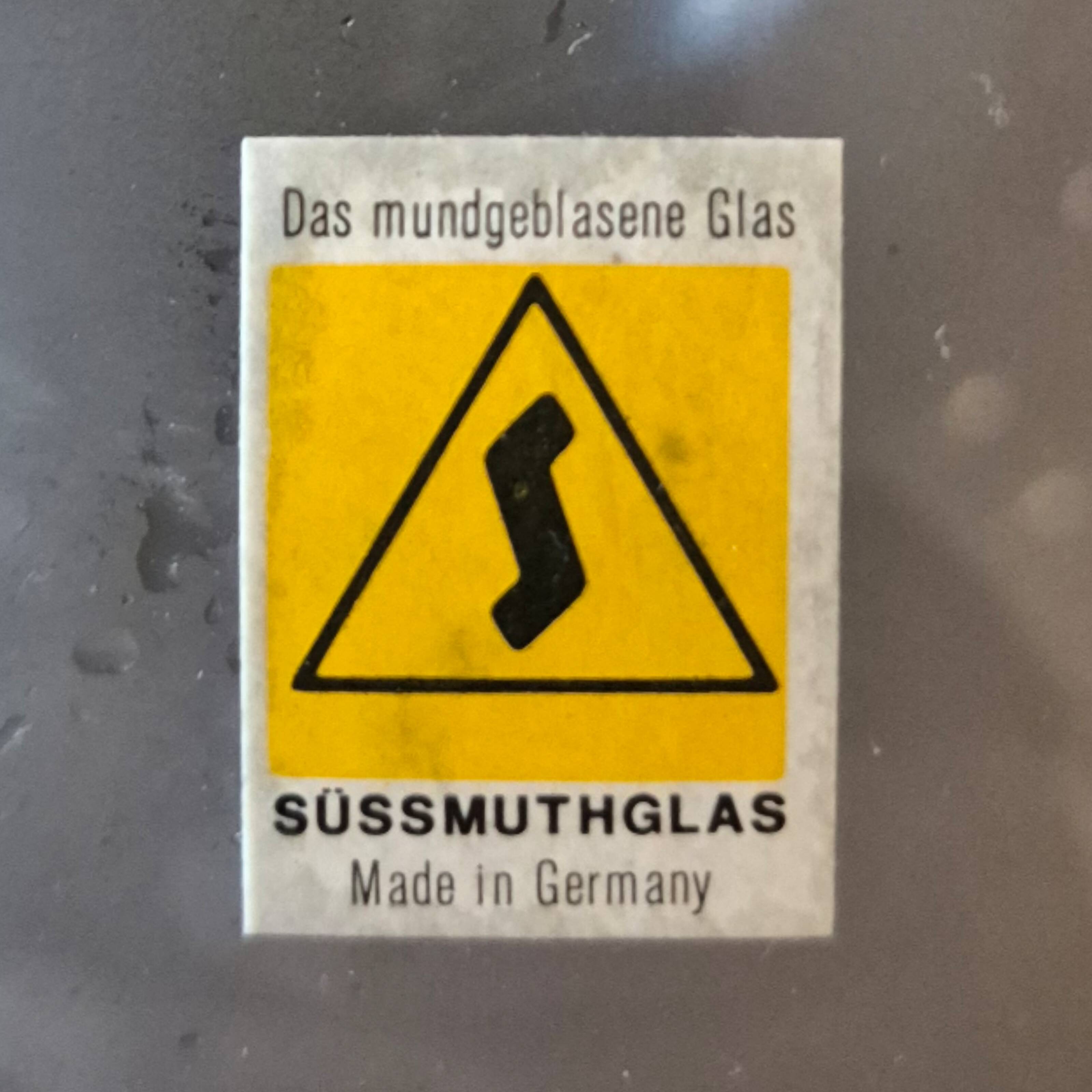 Set of 2 space age lamps by Süssmuthglas, Germany 1960s