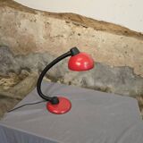Red designer desk lamp for Hustadt, by Klaus Hempel. 1970s